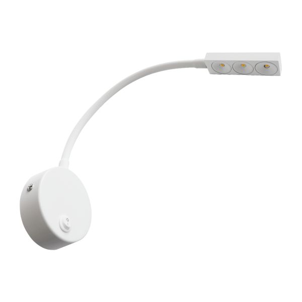ΑΠΛΙΚΑ ΤΟΙΧΟΥ LED ΕΥΚΑΜΠΤΗ 3X1W 3000K